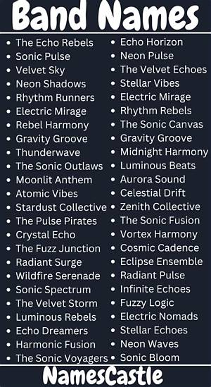 10 Rock Bands with Three Word Names