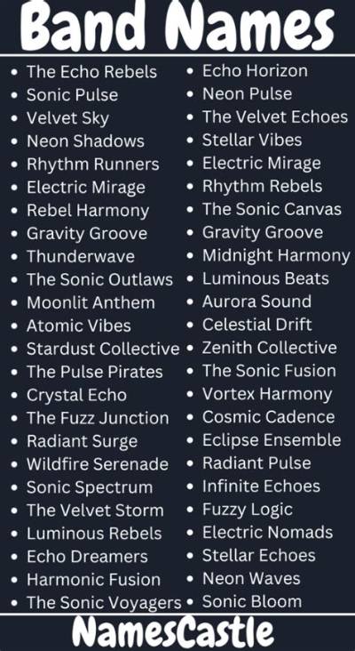 10 Rock Bands with Three Word Names