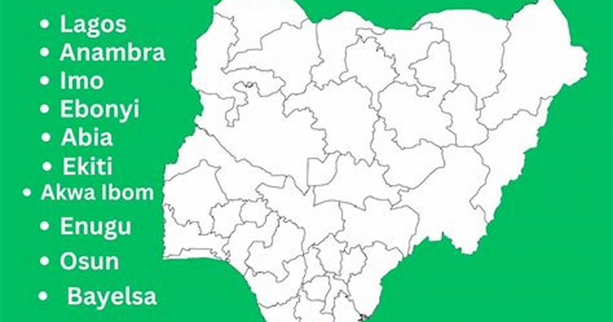 10 Smallest States in Nigeria by Landmass and Population