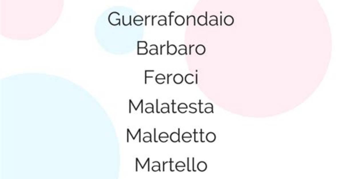 200+ Italian Last Names or Surnames with Meanings