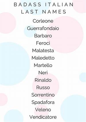 200+ Italian Last Names or Surnames with Meanings