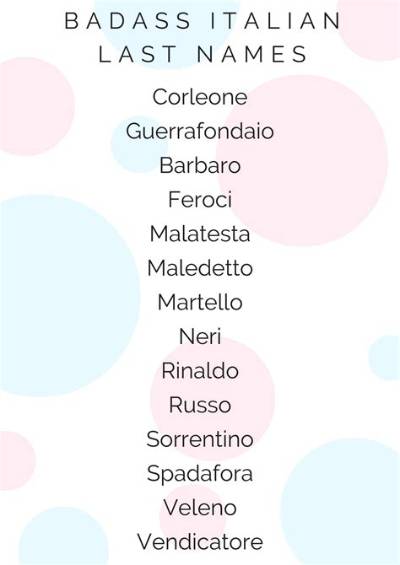 200+ Italian Last Names or Surnames with Meanings