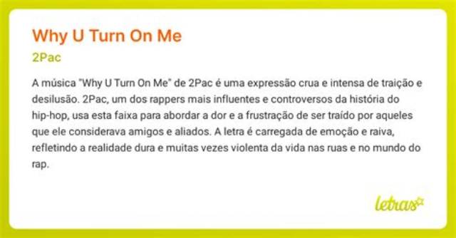 2Pac’s Why U Turn on Me Lyrics