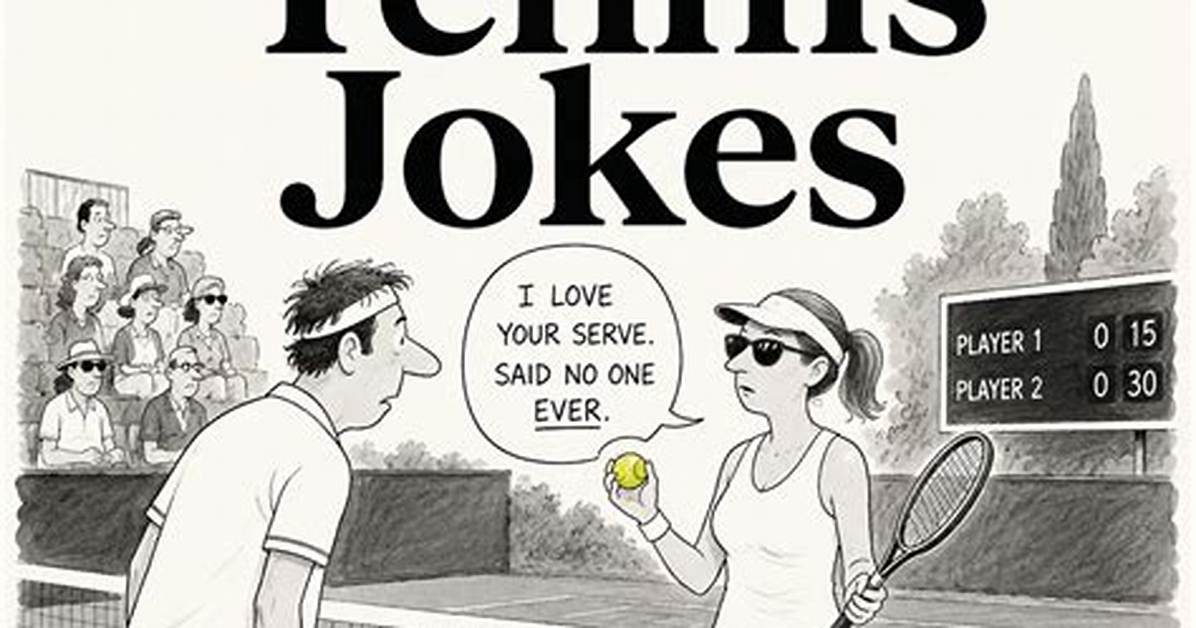 50+ Hilariously Funny Tennis Jokes, Puns & One-Liners