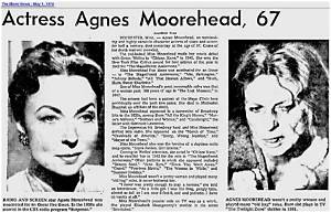Agnes Moorehead Cause of Death, How Did Agnes Moorehead Die?