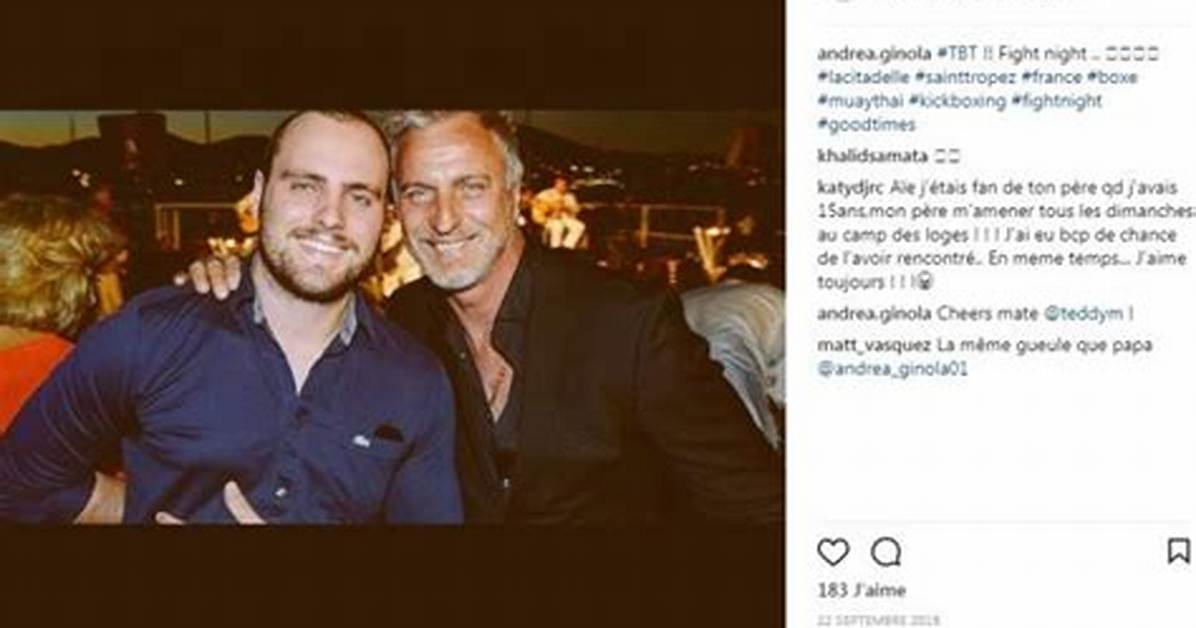 Andrea Ginola: David Ginola’s Son and Children with Ex Wife Coraline Ginola