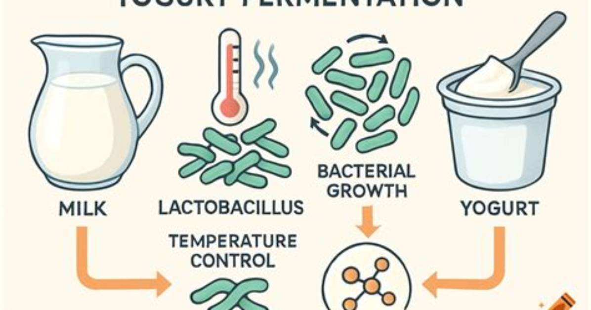 Bacteria and Fungi Involved in Yogurt Production