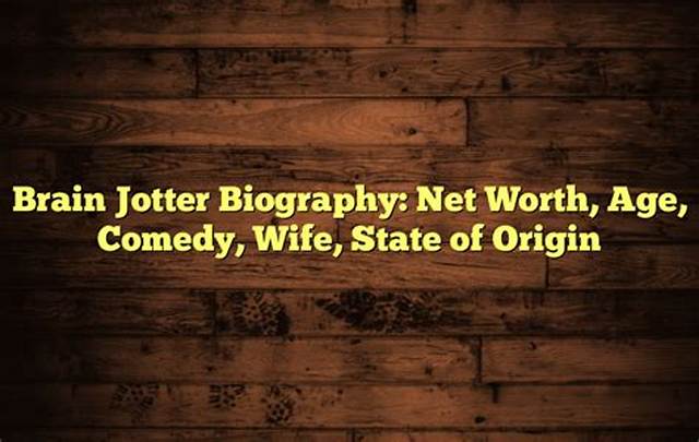Brain Jotter Biography; Age, Comedy, Net Worth