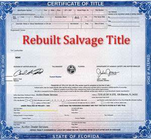 Can You Register a Rebuilt Title in Ny