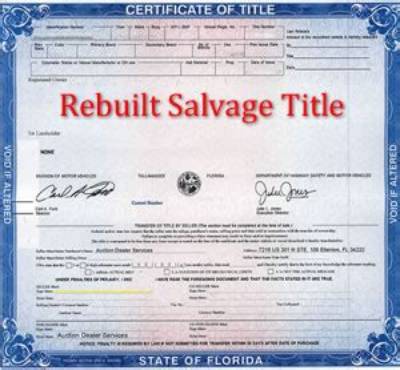 Can You Register a Rebuilt Title in Ny