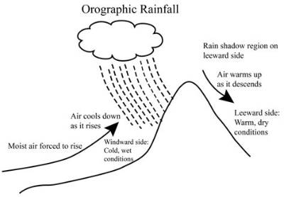 Characteristics of Orographic Rainfall