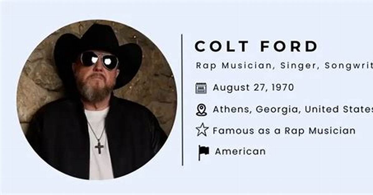 Colt Ford Bio, Age, Wife, Parents, Net Worth and Career