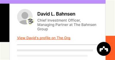 David L. Bahnsen Bio, Wiki, Age, Height, Parents, Wife, Books, Salary, and Net Worth