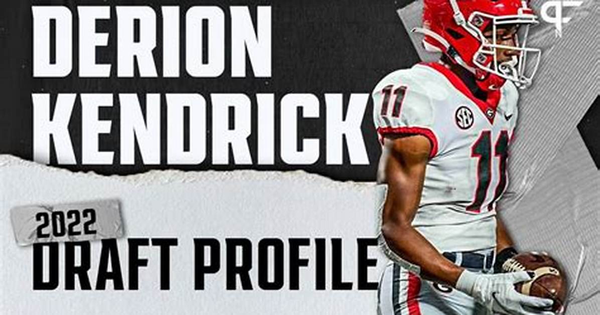 Derion Kendrick 40 Time, Salary, Draft, Pff, Combine Results, Instagram, College