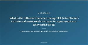 Difference Between Metoprolol Succinate and Tartrate