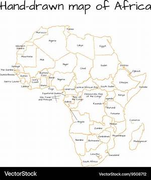 Draw a Sketch Map of Africa and on It, Show and Name (I) The…