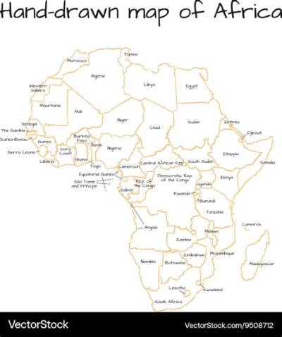 Draw a Sketch Map of Africa and on It, Show and Name (I) The…