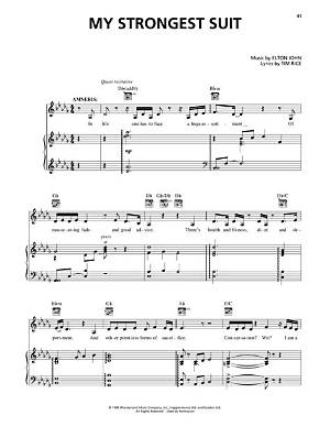 Elton John’s My Strongest Suit Lyrics