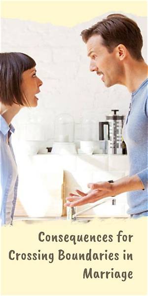 Examples of Boundaries and Consequences in Marriage