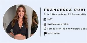 Francesca Rubi Bio, Wiki, Age, Height, Family, Husband, Kids, Below Deck, Chief Stew and Net Worth.