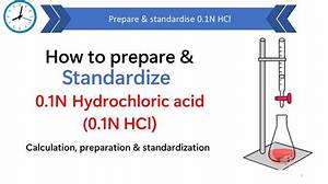 How Can We Prepare 0.01 N Hcl Solution