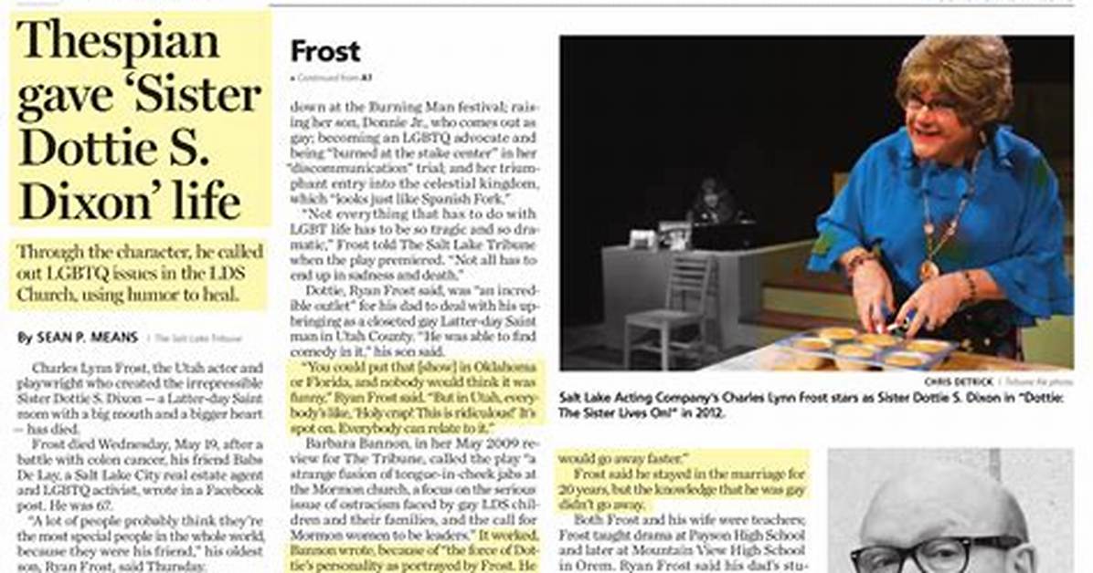 How Did Charles Lynn Frost Aka. Sister Dottie Dixon Died? Cause of Death