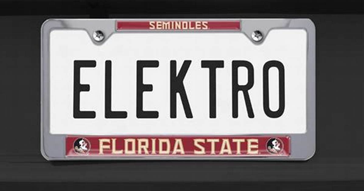 How Do I Get an Fsu License Plate