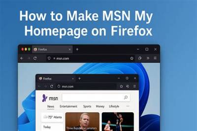 How Do I Make Msn My Homepage