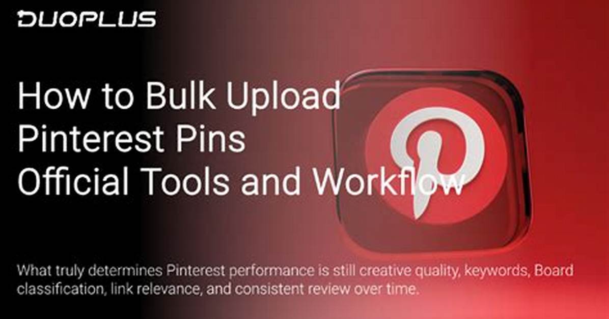 How Do I Upload Bulk Pins to Pinterest
