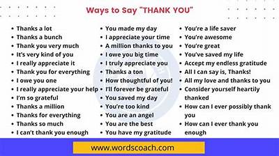 How Do You Say Thank You for Acknowledgement