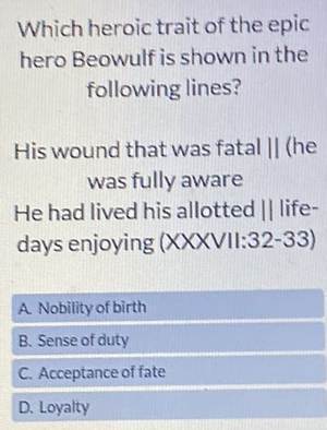 How Is Fate Shown in Beowulf