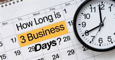 How Long Is 3 7 Business Days