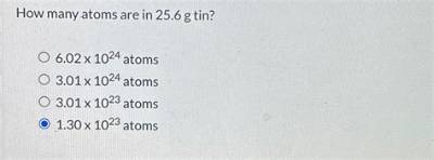 How Many Atoms Are in 6G of Carbon