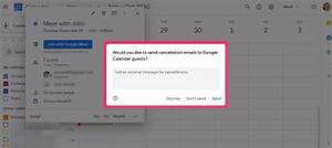 How to Cancel Google Calendar Event