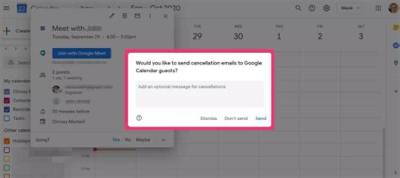 How to Cancel Google Calendar Event