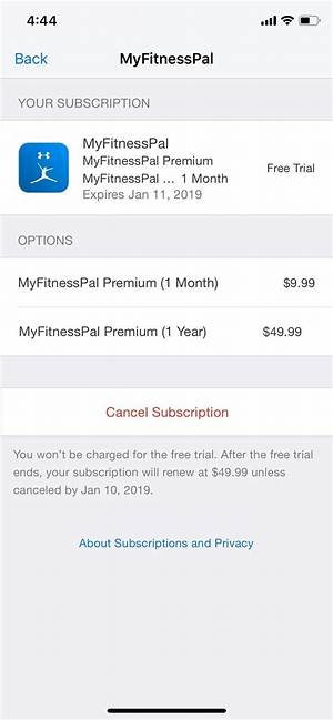 How to Cancel Myfitnesspal Premium