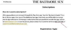 How to Cancel Your the Baltimore Sun Account