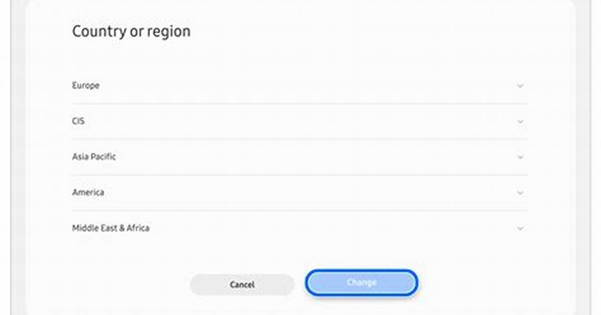 How to Change Region on Samsung