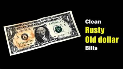 How to Clean Dollar Bills