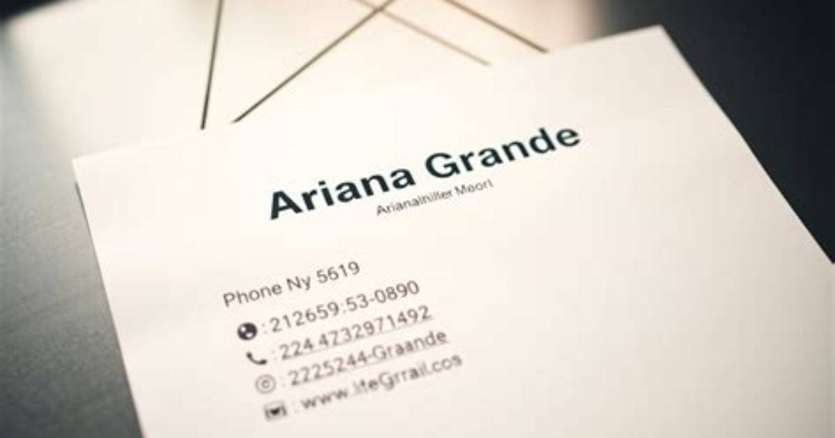 How to Contact Ariana Grande