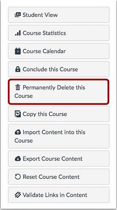 How to Delete a Course on Canvas