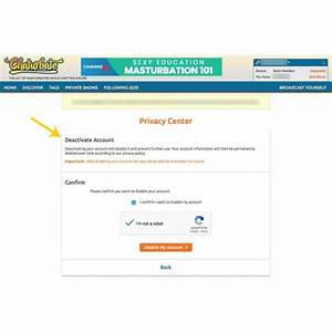 How to Delete Chaturbate Account