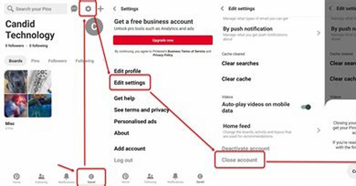 How to Delete Pinterest Account