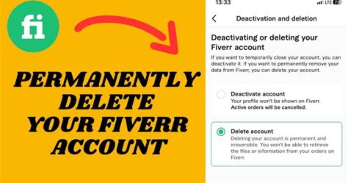 How to Delete Your Fiverr Account