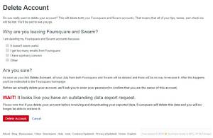 How to Delete Your Foursquare Account
