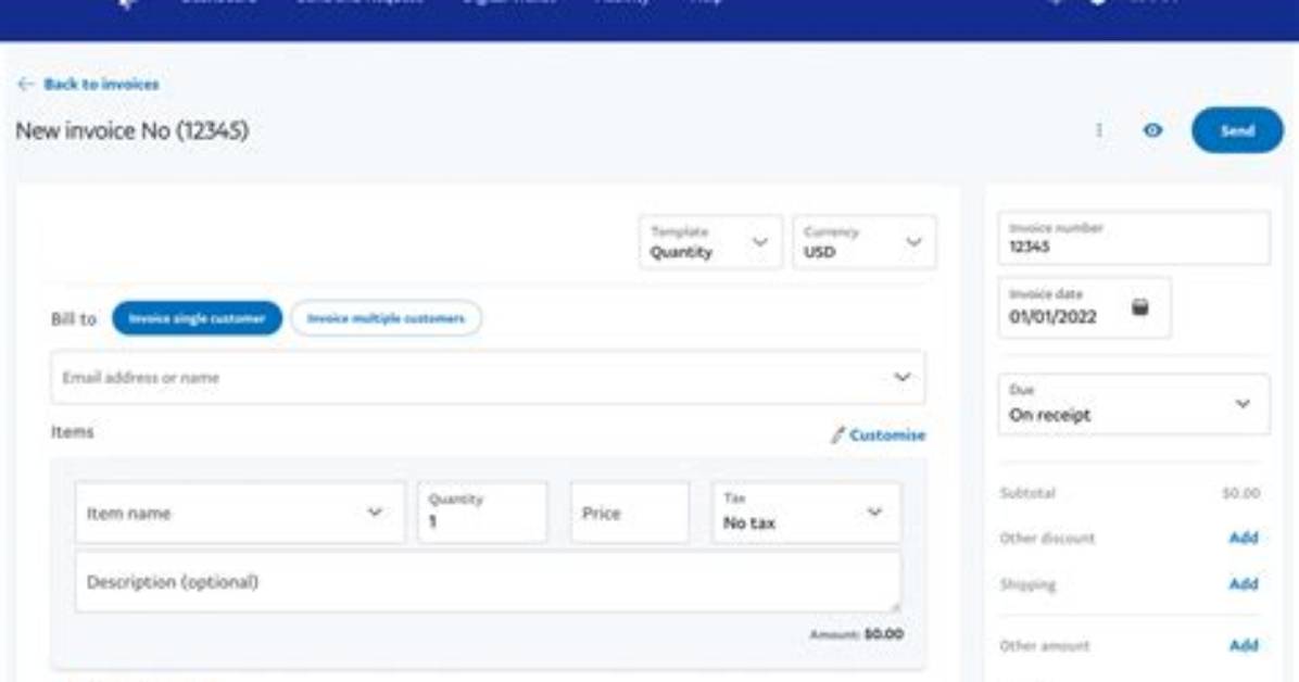 How to Do a Paypal Invoice