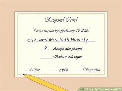 How to Fill out a Wedding Rsvp Card