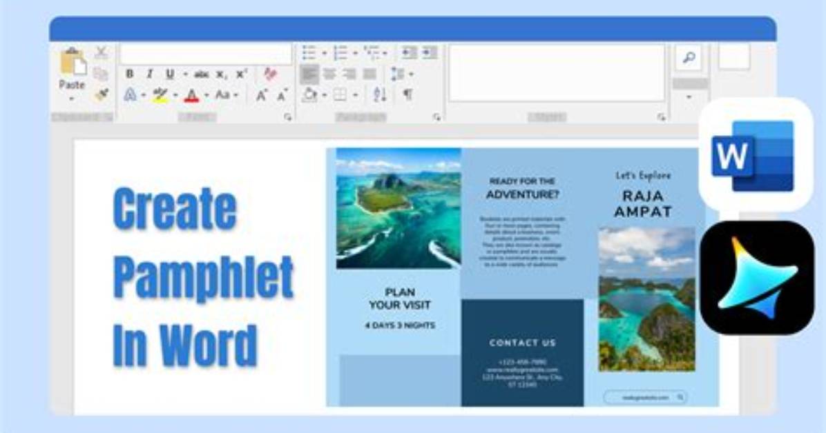 How to Make a Pamphlet on Word