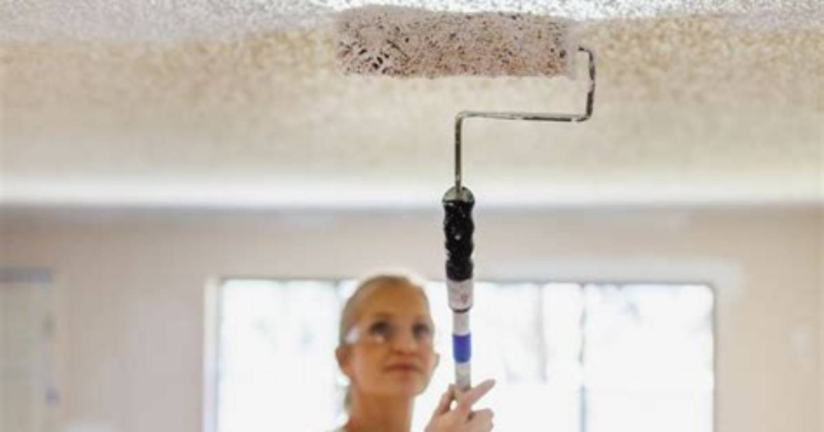 How to Paint Popcorn Ceiling Without Making a Mess