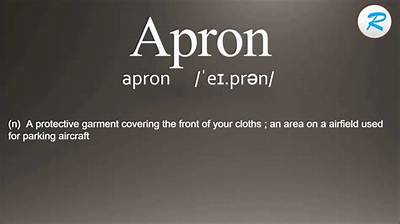 How to Pronounce Apron
